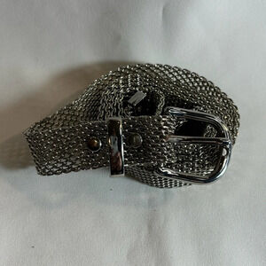 BELT Mini Chain Link Silver Toned Statement Piece Metal Accessory